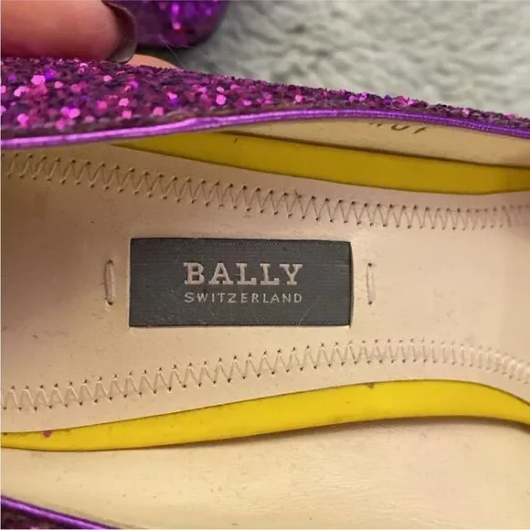 Bally Purple Glitter Women's Heels, US8 - Picture 6 of 11